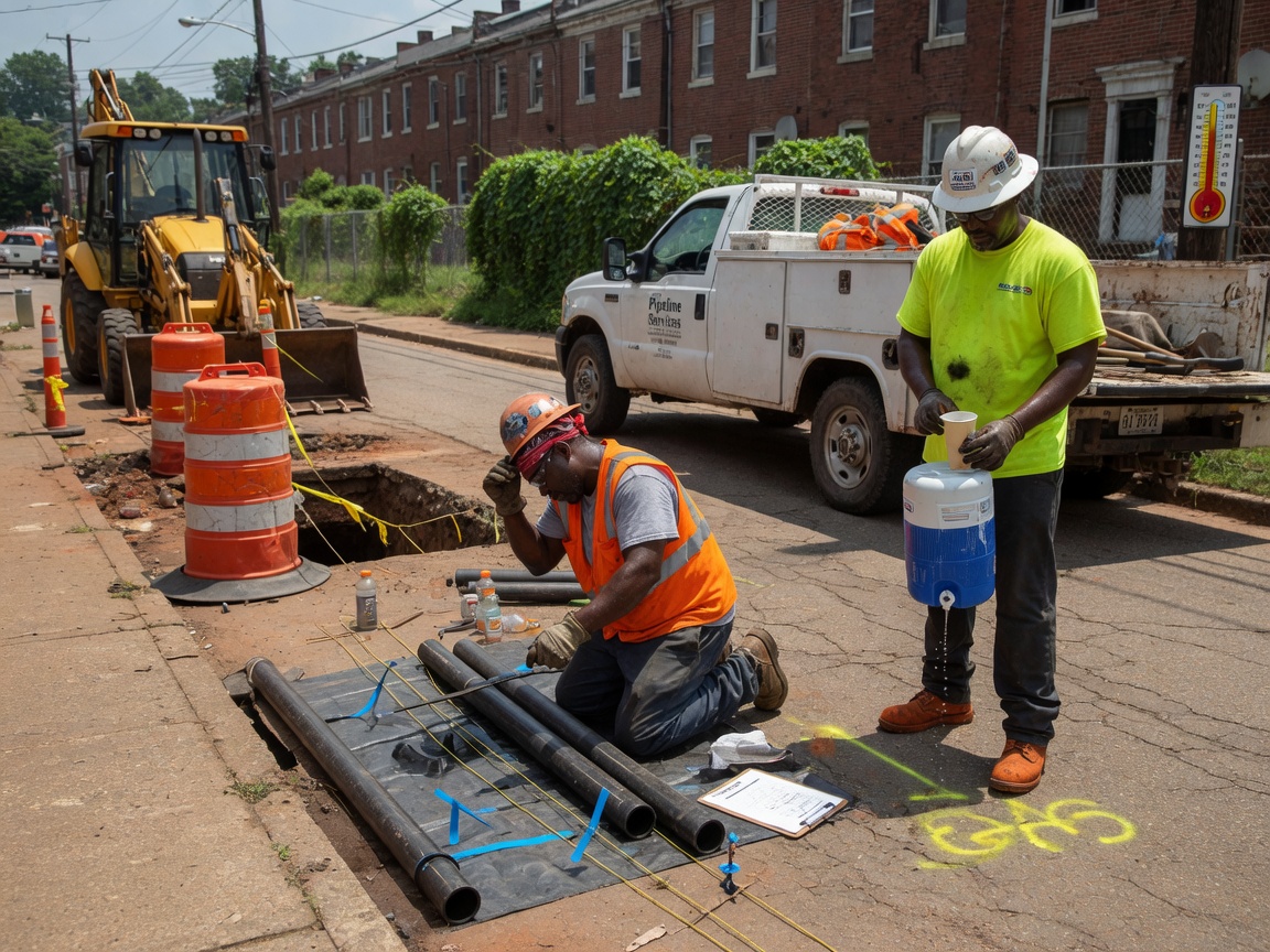 Preparing For Gas Line Work During Birmingham Summers